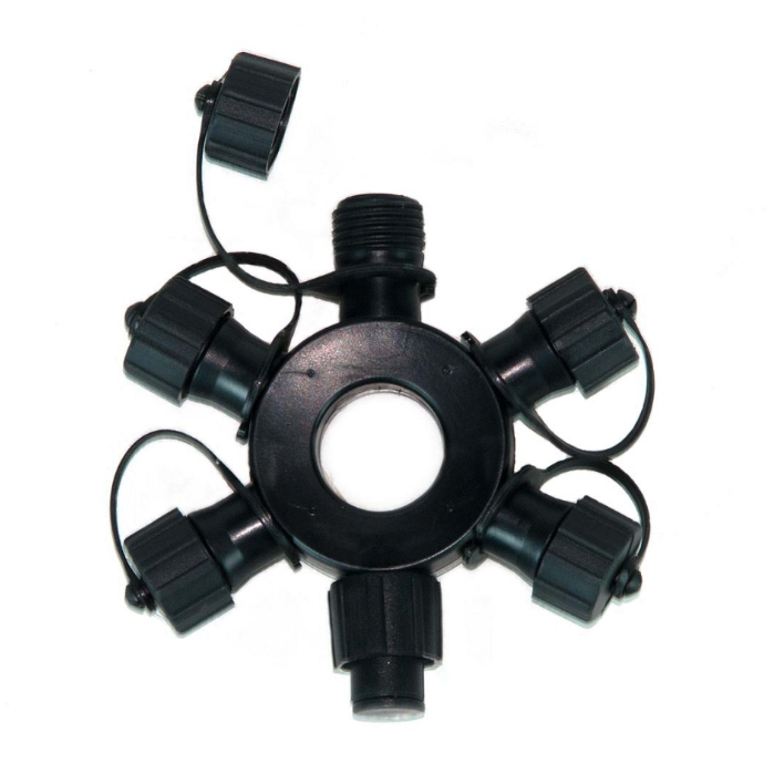 Black 5 Port Festoon Connector festoonlighting