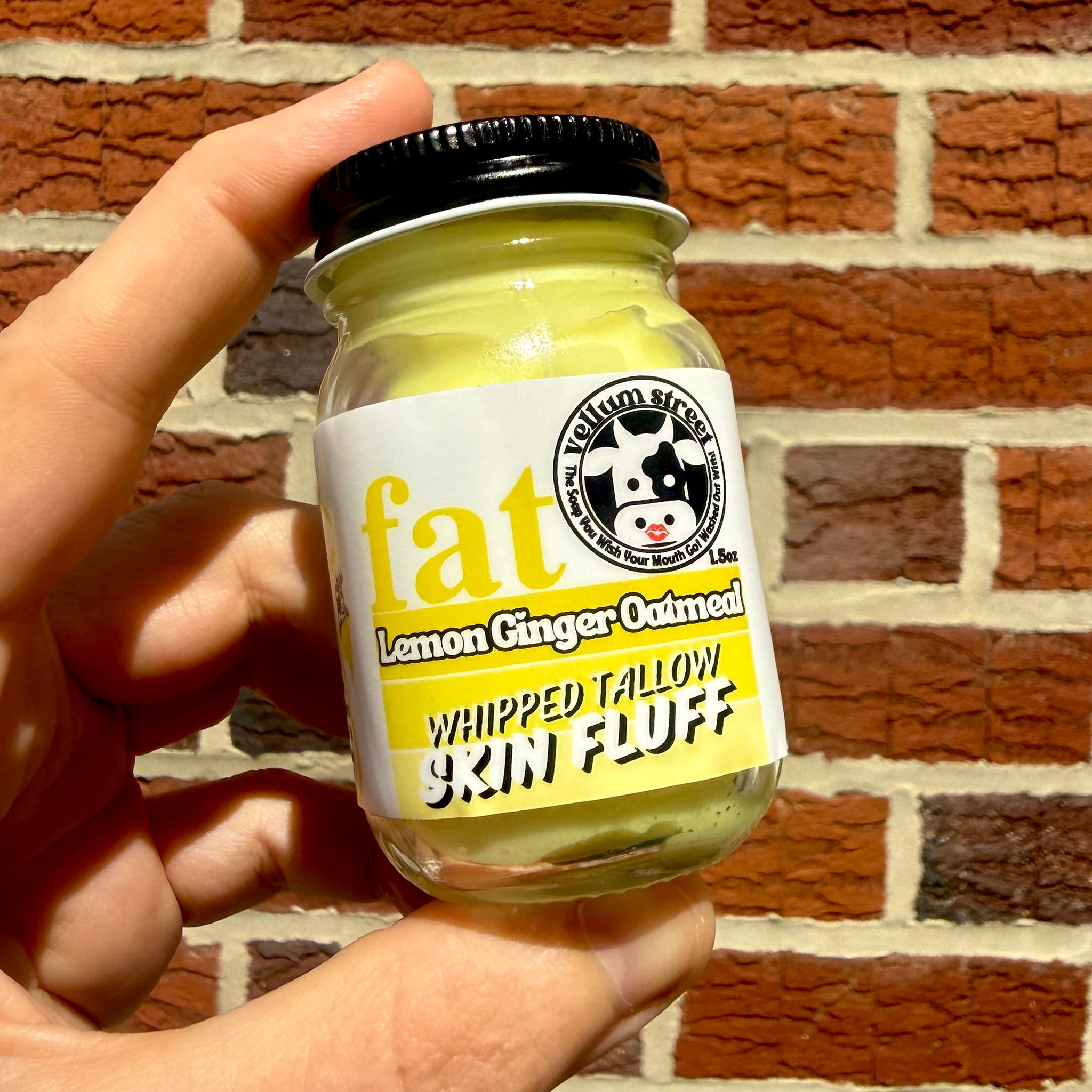 Scented Fat Marshmallow Fluff - Lemon Ginger Oatmeal, 1.5 oz mini