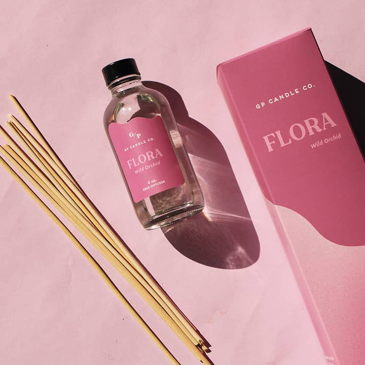 Flora Hue Reed Diffuser, Wild Orchid