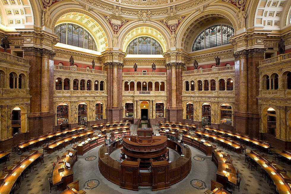 Main Reading Room of the Library of Congress, 2009.