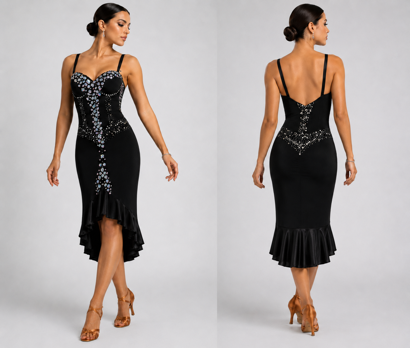 Crystal Accent Ballroom Dress