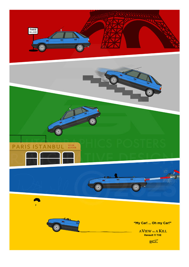 A view to a kill Bond film R11car chase
