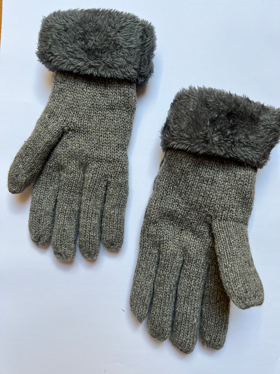 Miniatura: Handschuh Zopfmuster dunkelgrau