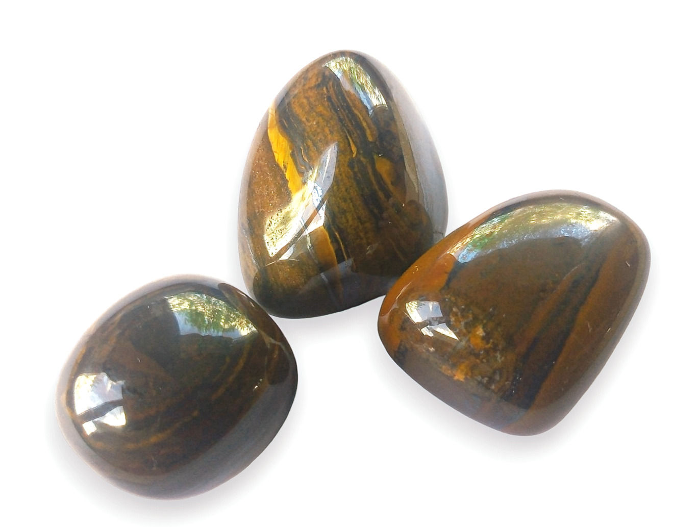 Tigerjern tromlet stein 25-30 mm