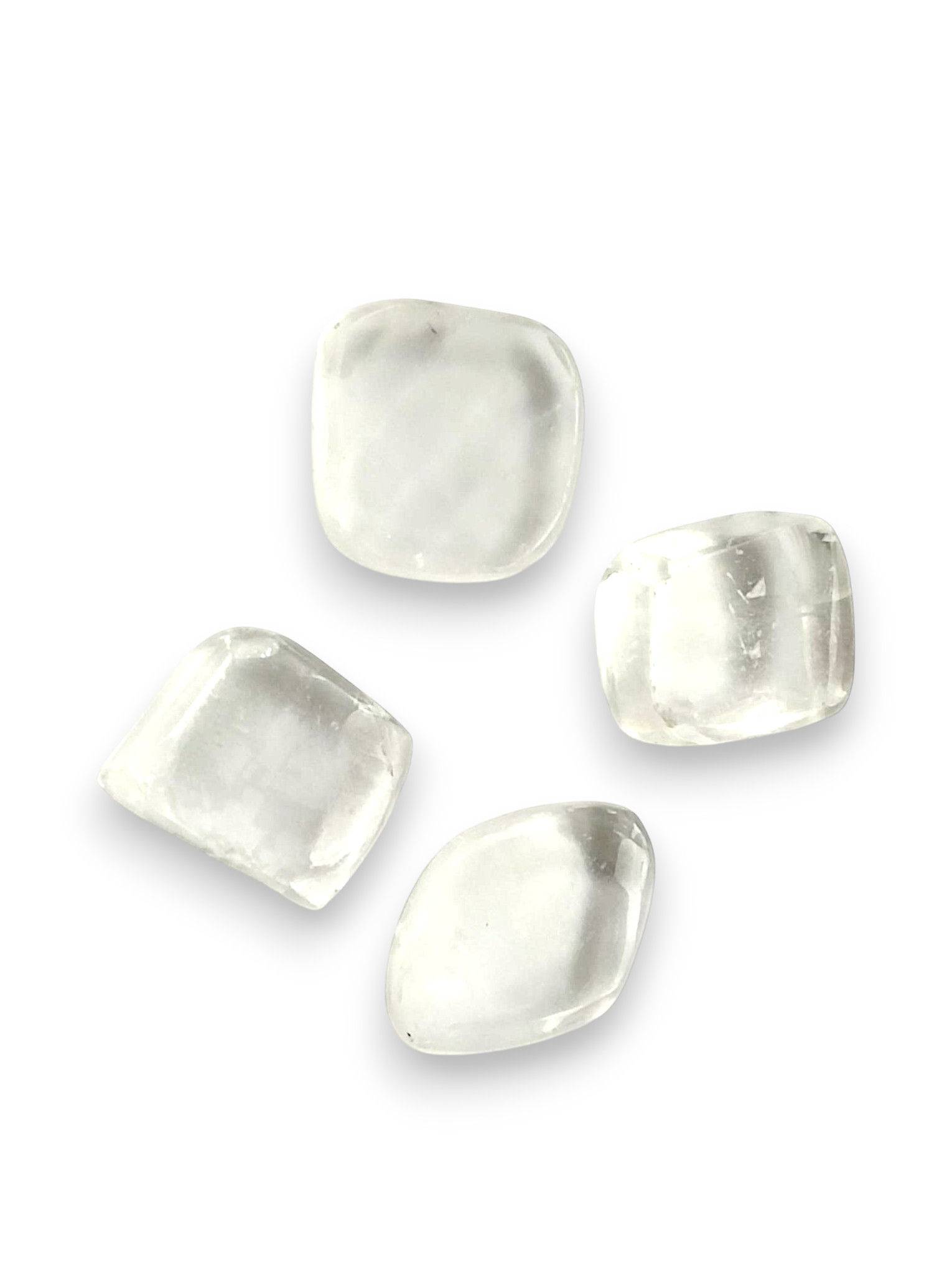 Klar kalsitt tromlet stein 20 mm