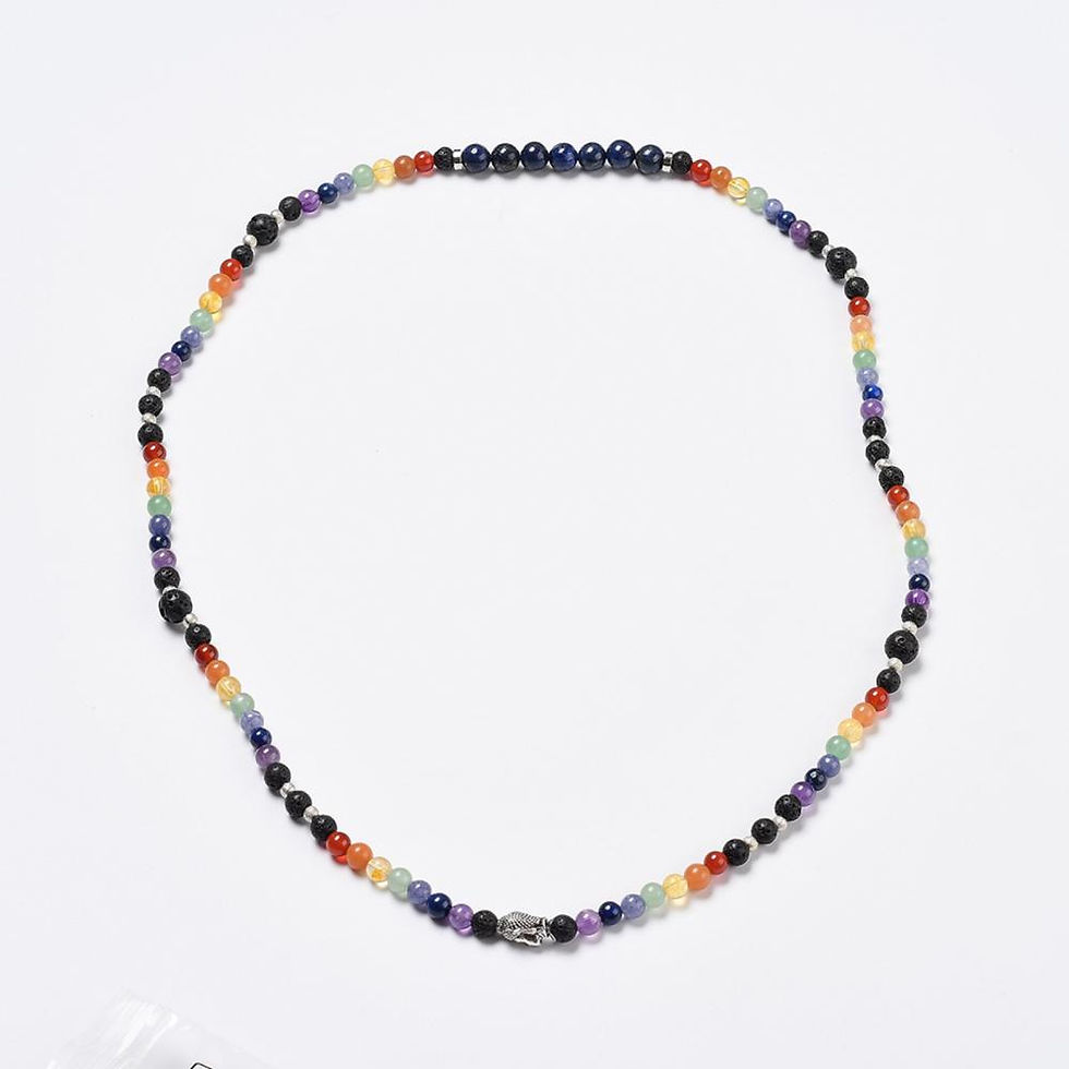 Miniatyrbilde: Chakra wrap armbånd 76 cm