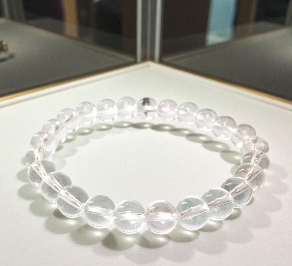 Bergkrystall armbånd 8 mm