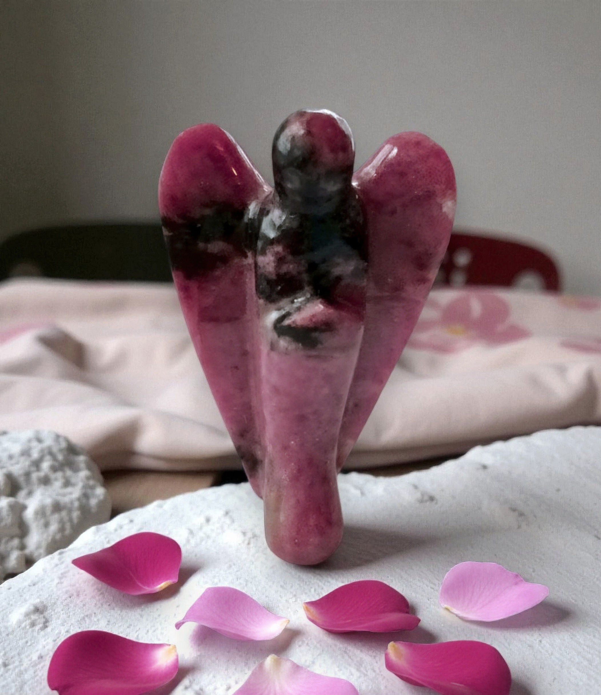 Rhodonitt engel 8 cm - 2