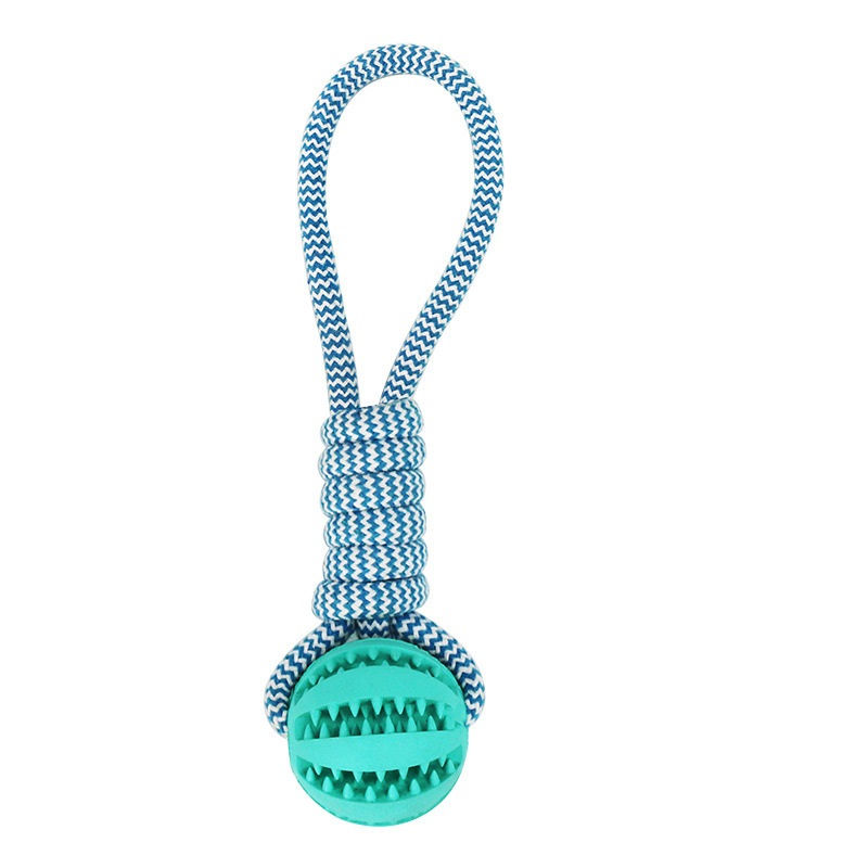 Thumbnail: Dog Toys Treat Balls Interactive Hemp Rope Rubber