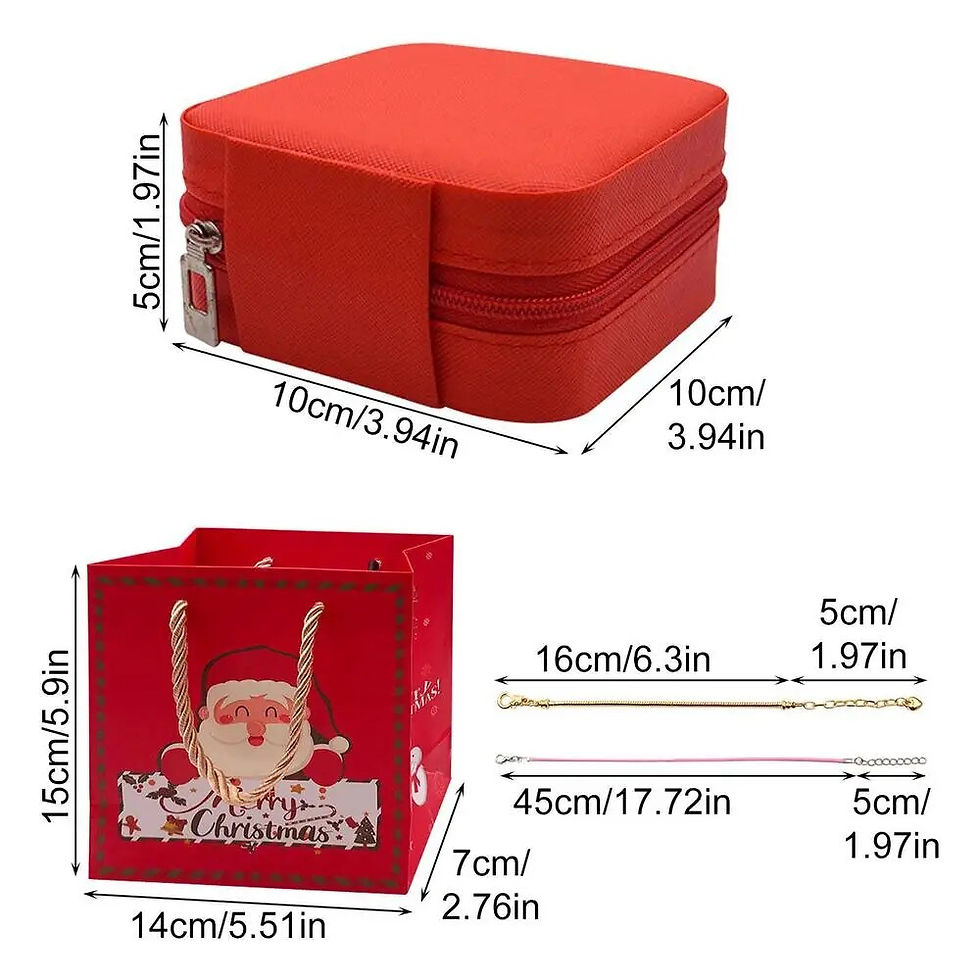 Thumbnail: Christmas Gift DIY Beaded Bracelet Set with Storage Box Acrylic Large Hole Beads