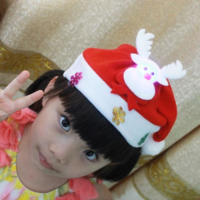 Thumbnail: Christmas Decorations Cartoon Applique Luminous Hat