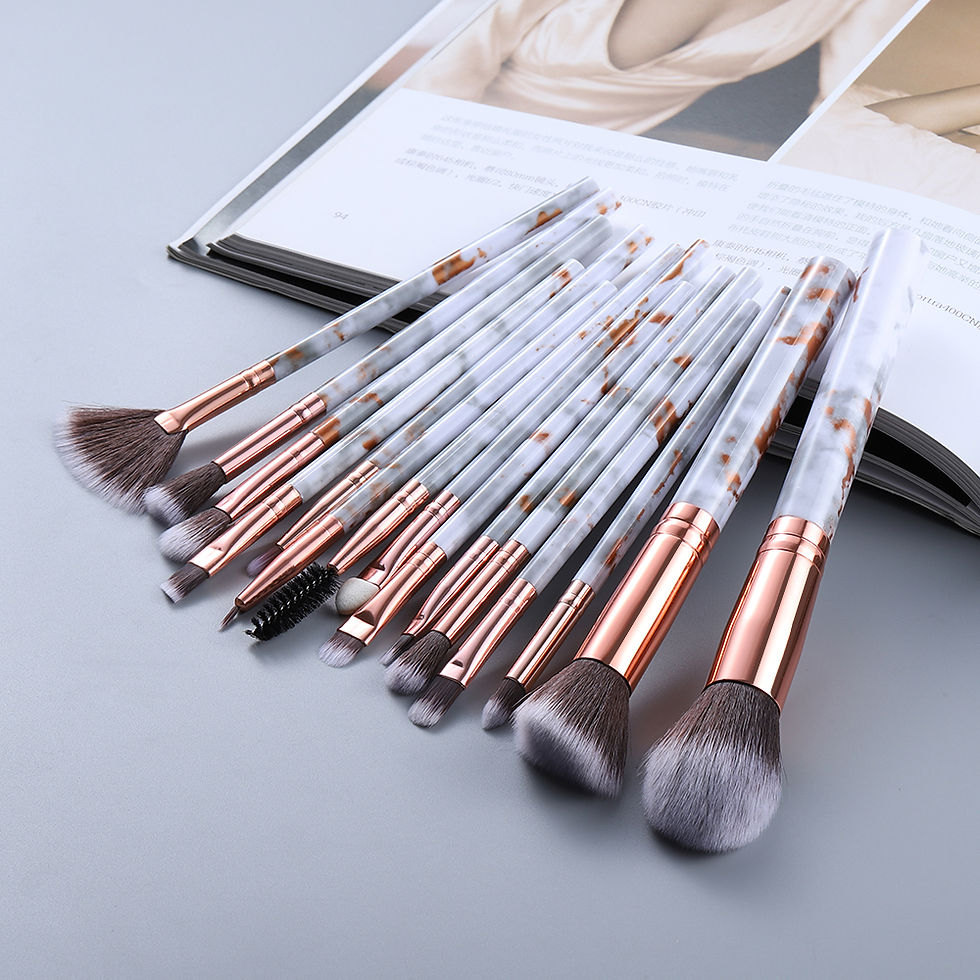 Thumbnail: 15 Marbled Design Makeup Brushes