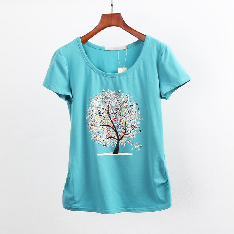 Thumbnail: Summer Clothing Short-sleeve T-shirt Female