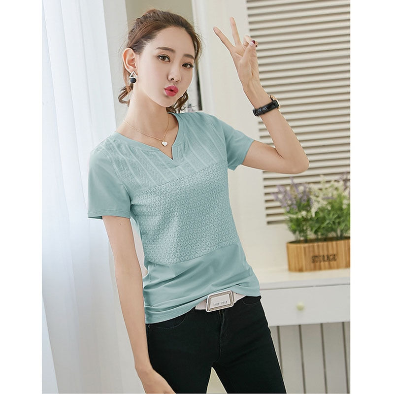 Thumbnail: BOBOKATEER Cotton T Shirt Women Clothes