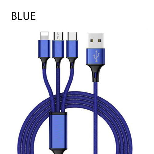 Thumbnail: 3 In 1 USB Cable For 'IPhone,  Micro USB Cable  and  USB TypeC