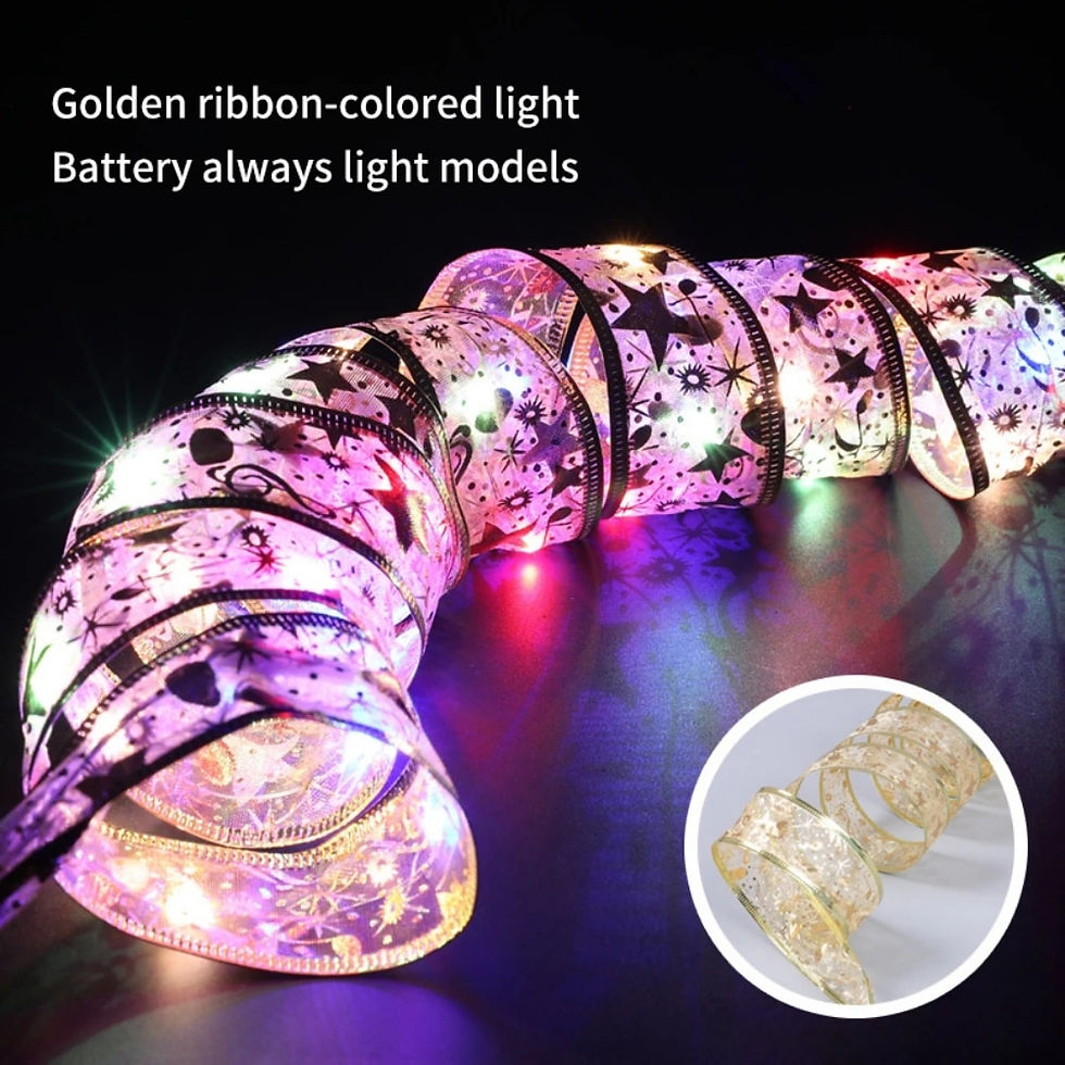 Thumbnail:  Christmas Decoration LED Ribbon Fairy Lights Christmas Tree Ornaments 