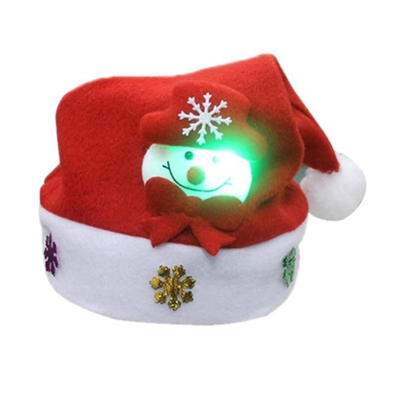Thumbnail: Christmas Decorations Cartoon Applique Luminous Hat