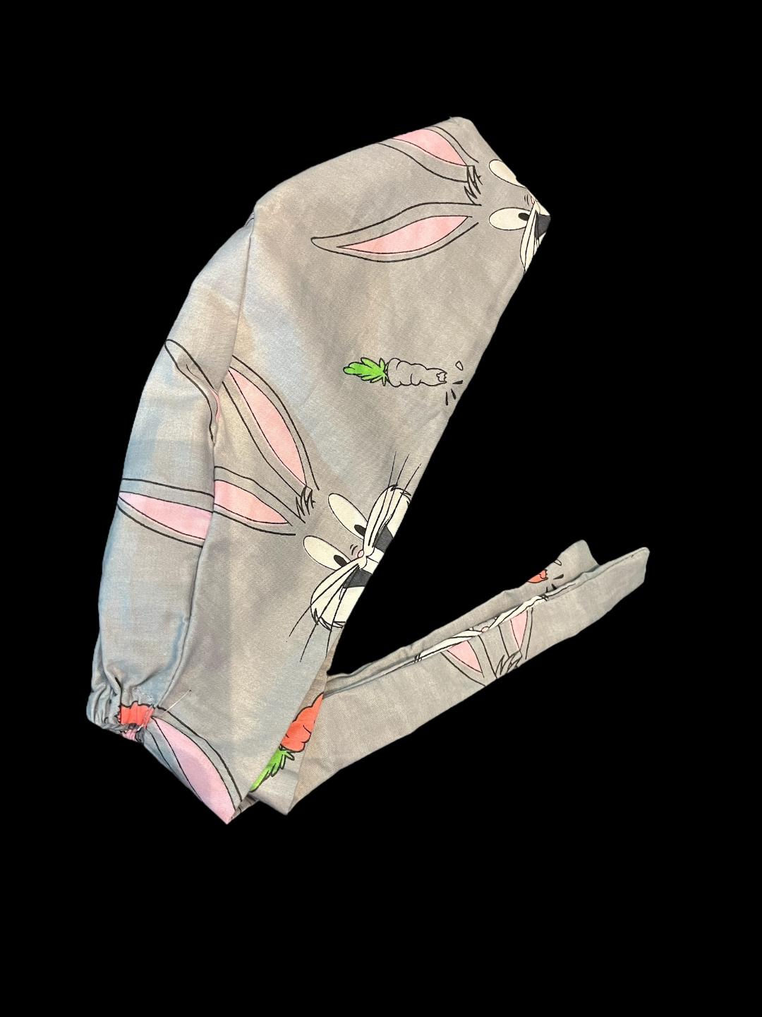 Bugs Bunny tie back scrub cap
