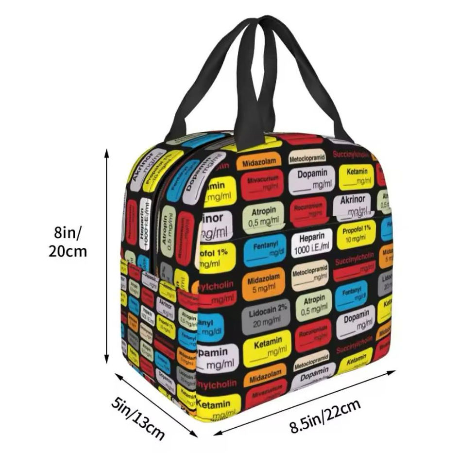 Thumbnail: Medication Label Leakproof Insulated Lunch Bag