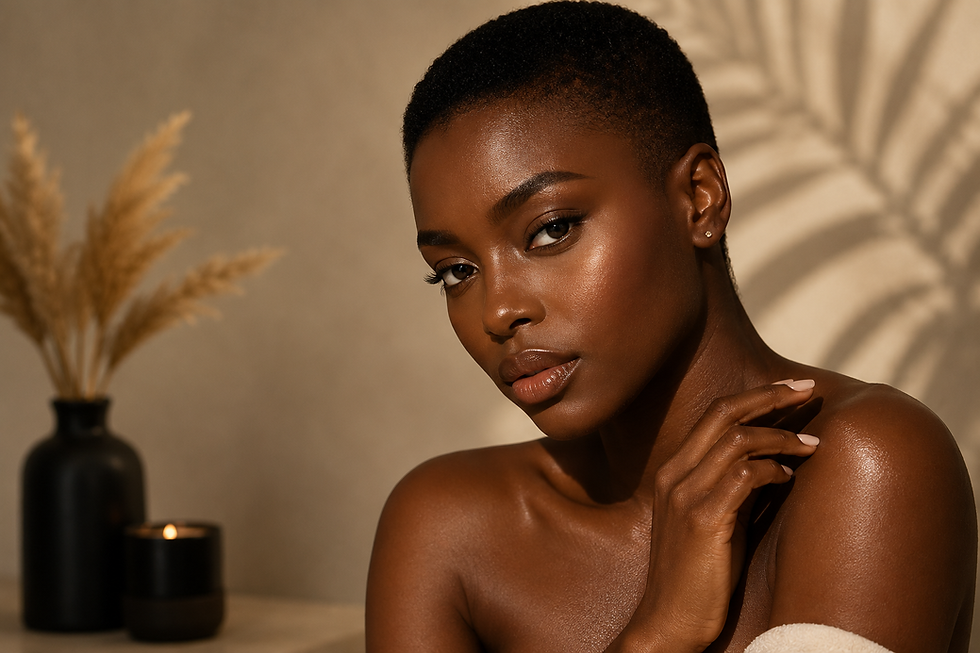 woman enjoying luxury beauty and skincare services in Jamaica queens