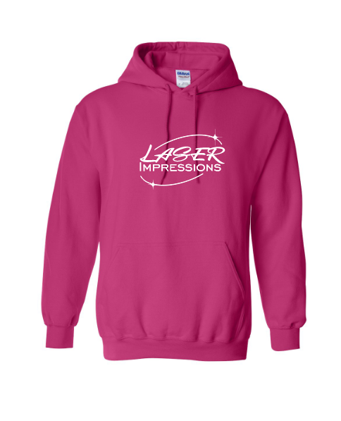 Thumbnail: Laser Impressions Full Front Hoodie White Print