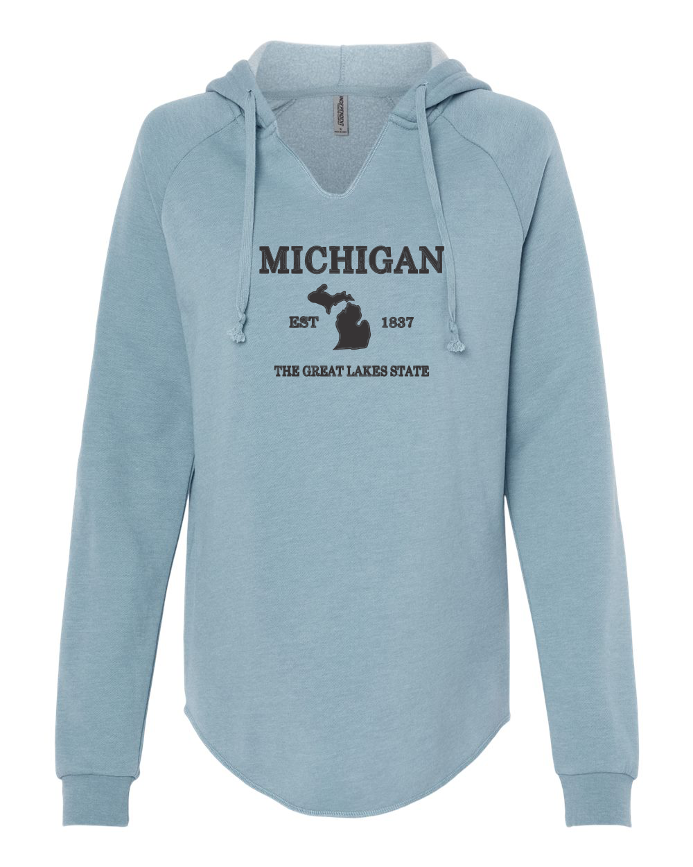 Michigan Women’s Lightweight Wave Wash Hooded Sweatshirt