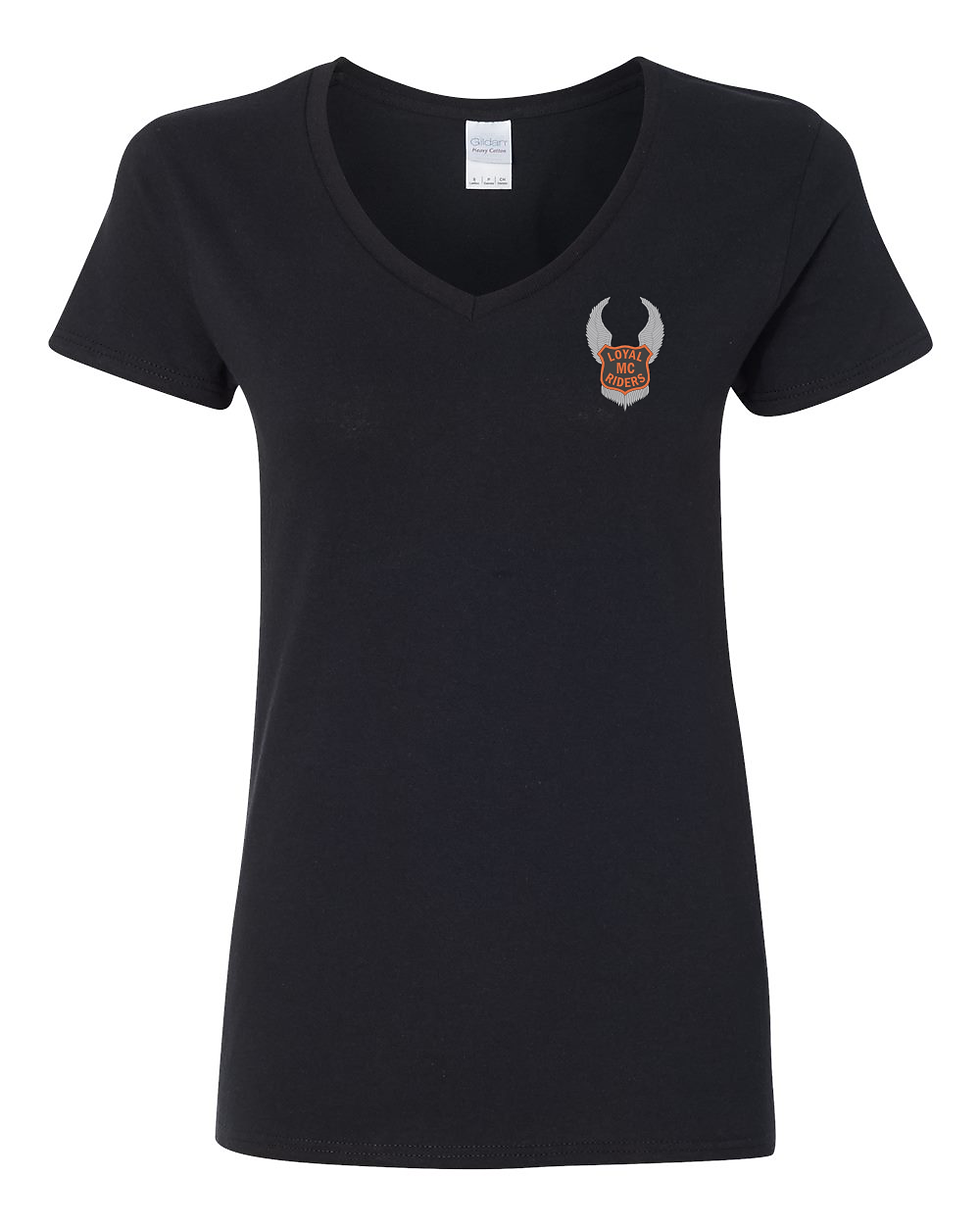 Thumbnail: Ladies Loyal Riders Ladies V-Neck Shirt