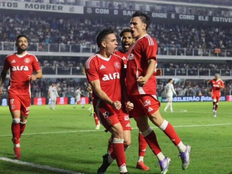 INTER MANTÉM BOM MOMENTO: VENCE SANTOS SOBE NA TABELA E SE AFASTA DA ZONA DO PERIGO