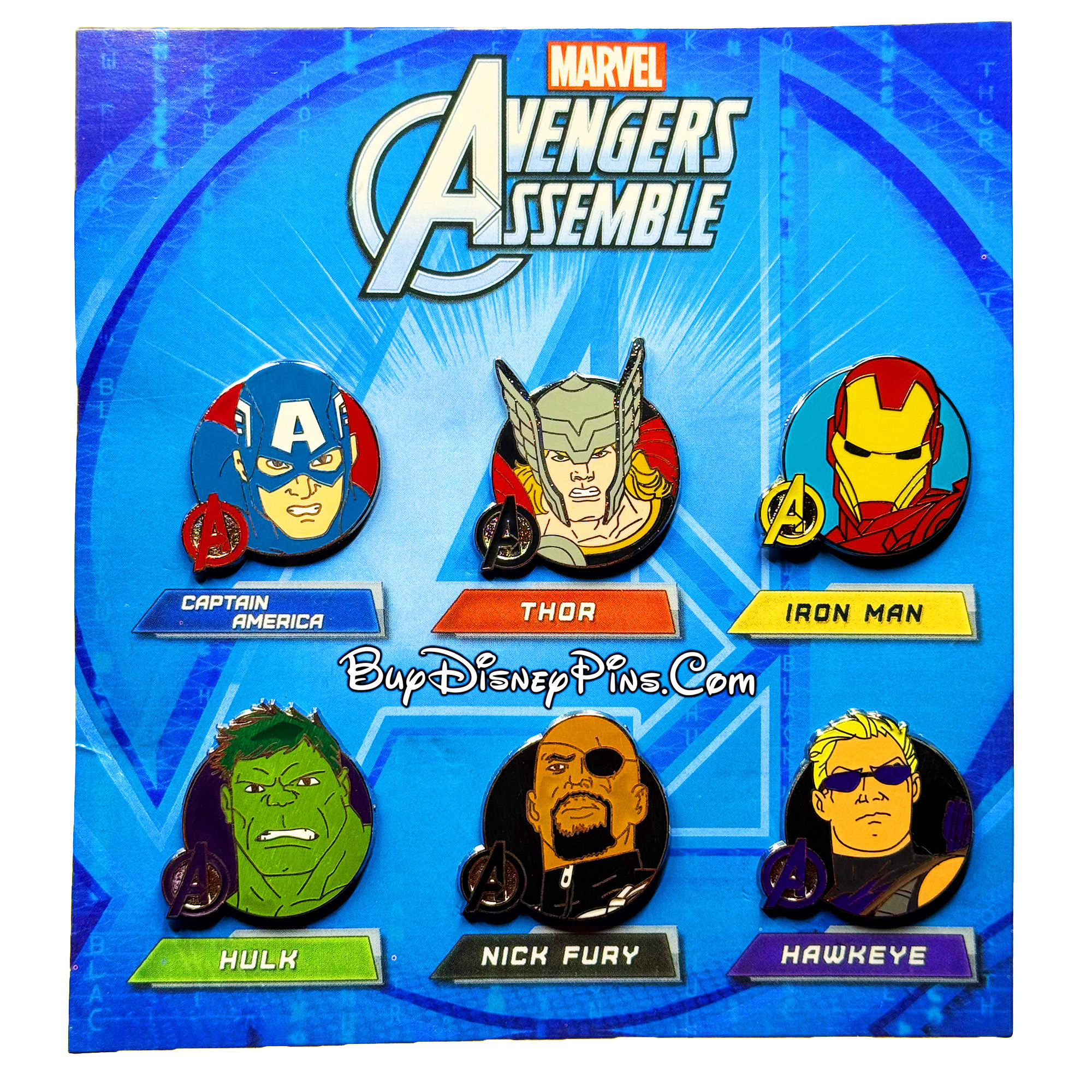 Avengers Assemble 6 Pin Set