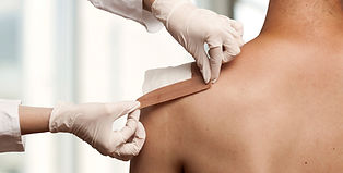 Our medical team conducting dressing at home 