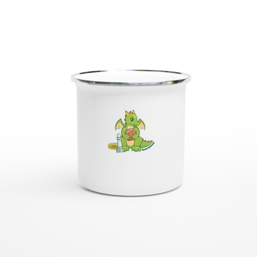 White 12oz Enamel Mug