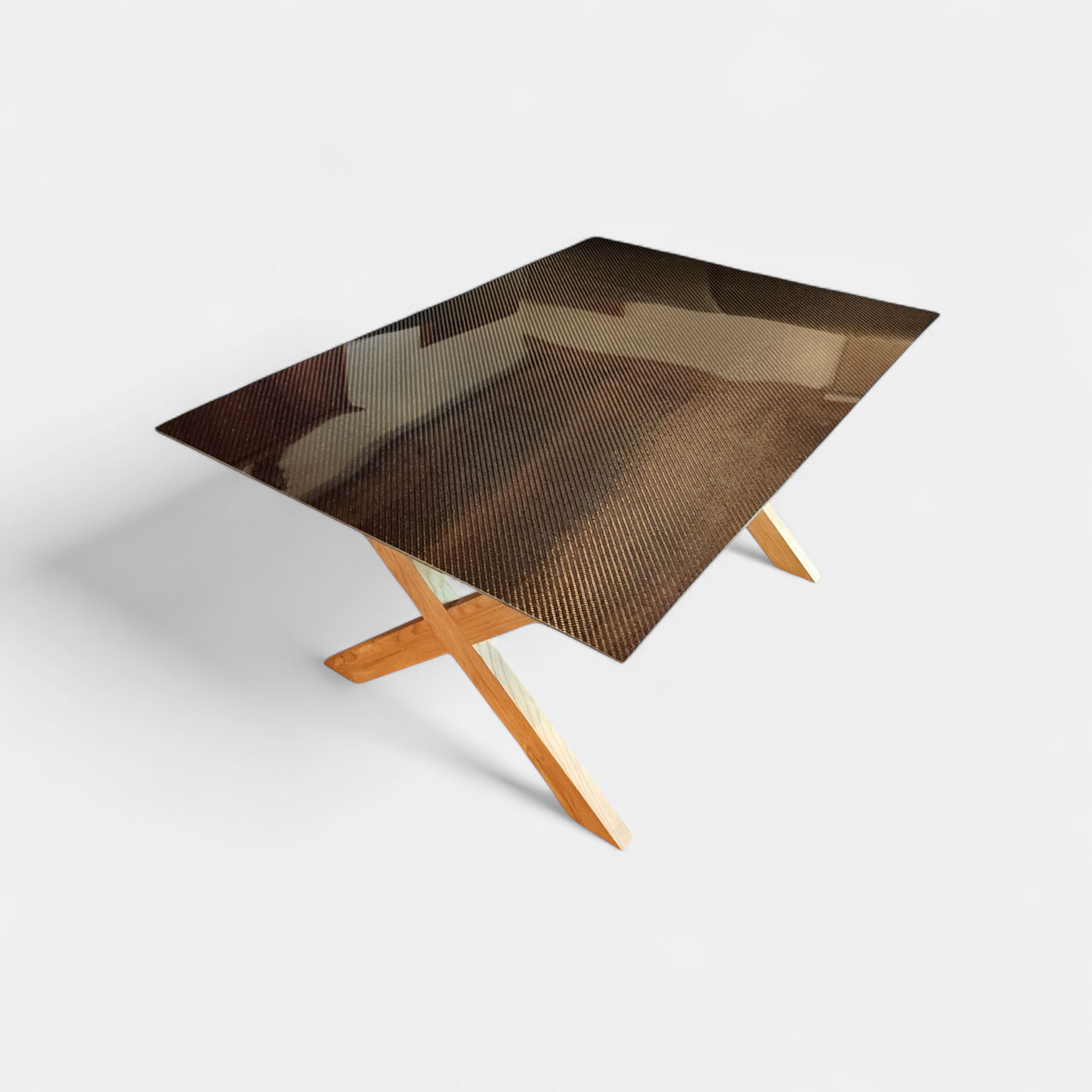Couchtisch Carbon/Eiche
