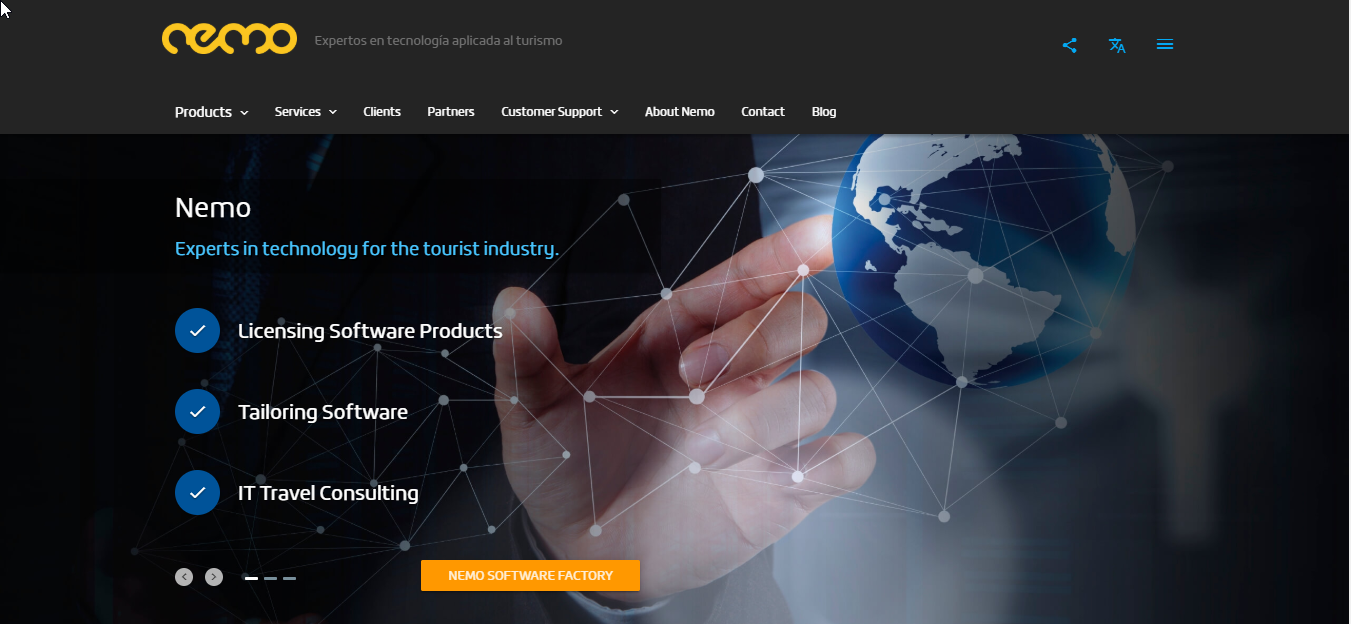 Nemogroup IT platform for travel agencies and OTAs