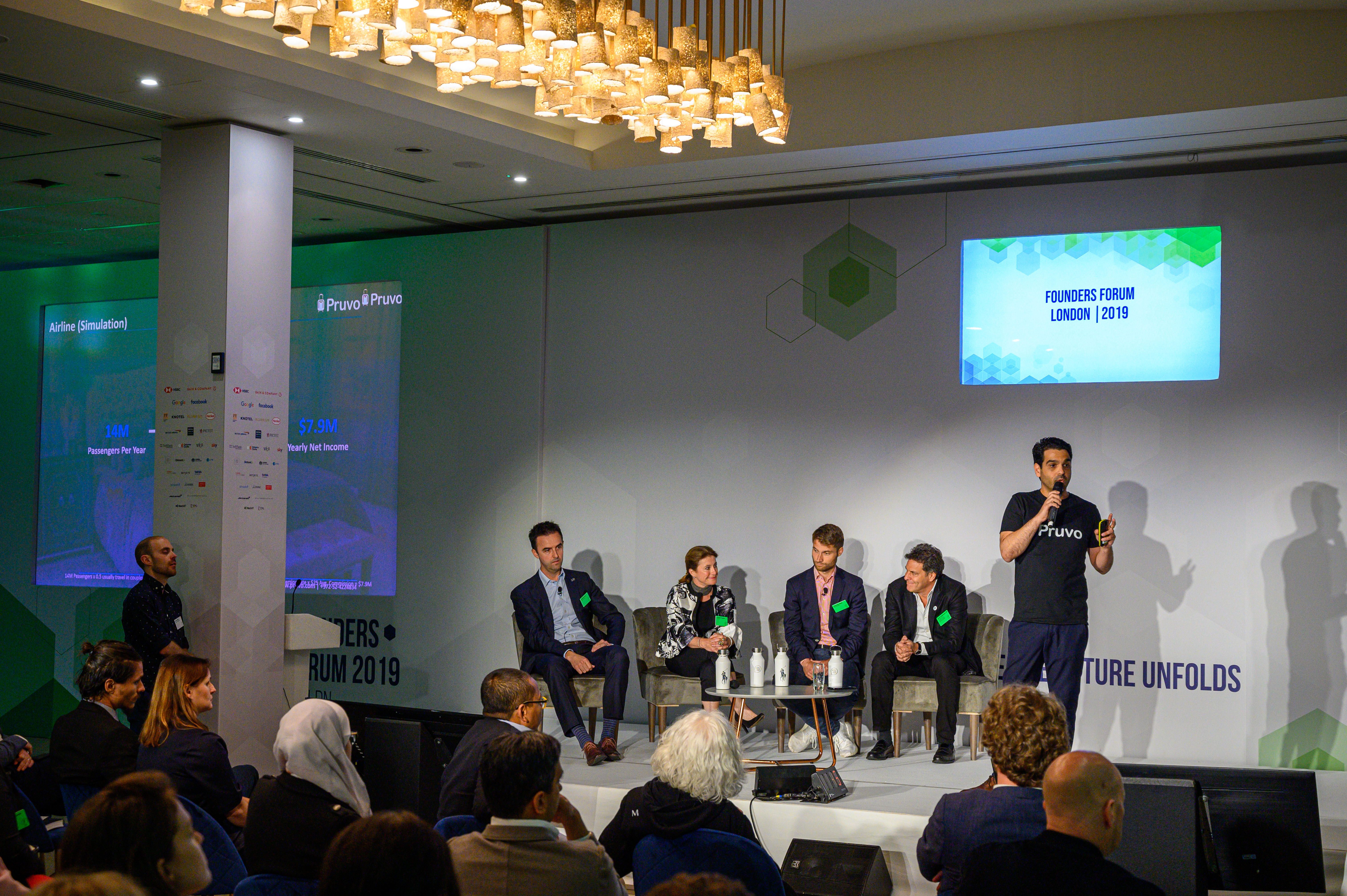 Pruvo´s CEO and Co Founder, Itai Marcipar, speaking at Founders Forum 2019