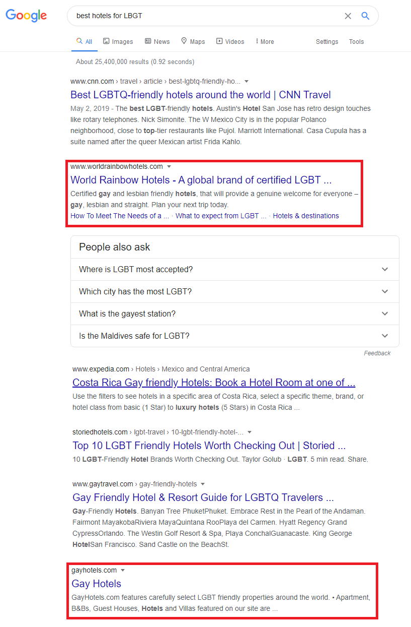 best hotels for lgbt