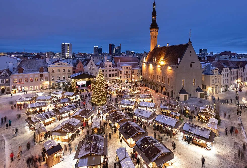Tallinn, Estonia at Christmas time