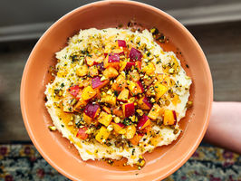 Whipped Brie with Peaches