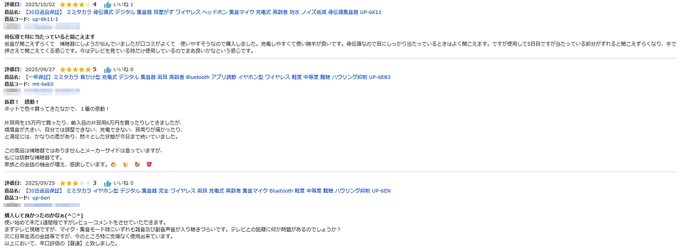 骨伝導集音器口コミ