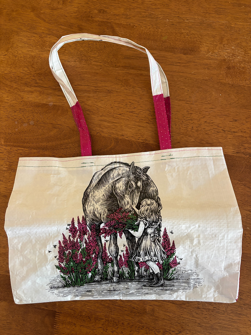 Thumbnail: DeVerano Upcycled Grain Sac Tote Bags