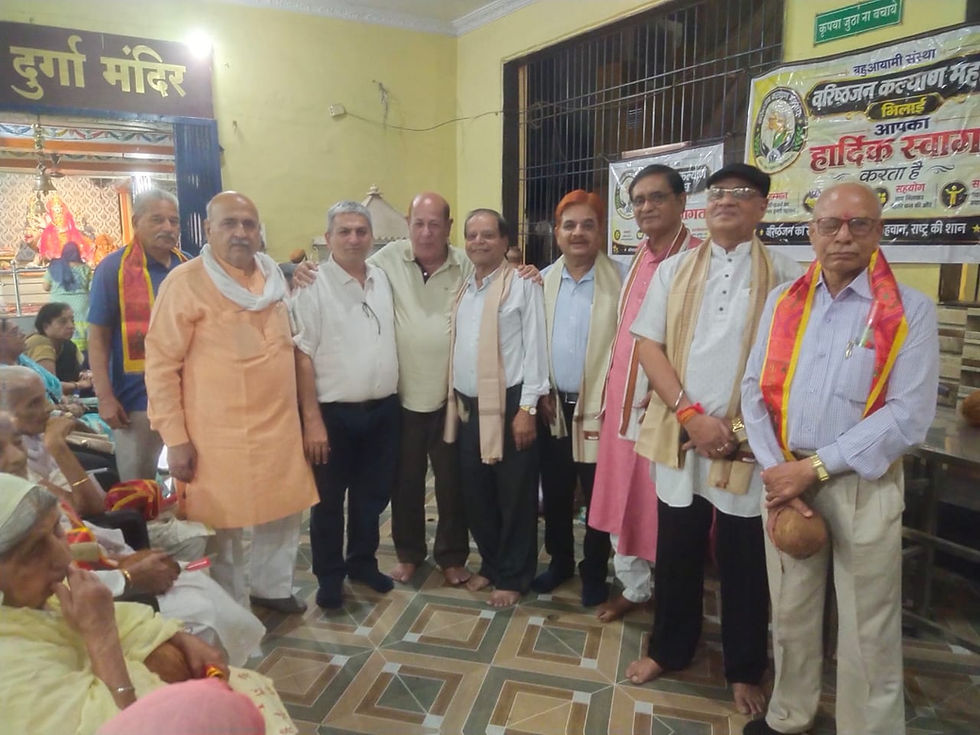 Varishthajan Kalyan Mahasangh (VKM) Organises Felicitation Programme : Youth Honour 60 Elders and Seek Their Blessings