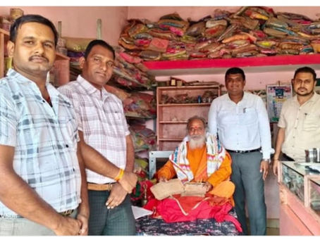 देवांगन समाज के आदि ग्रंथ देवांगन पुराण की दुर्लभ दो पांडुलिपियों को शासन ने किया संरक्षित : कथावाचक पंडित संतोष राव का शासन ने किया सम्मान