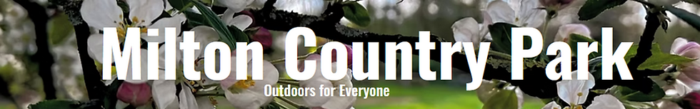 A banner reading: 'Milton Country Park- Outdoors for Everyone