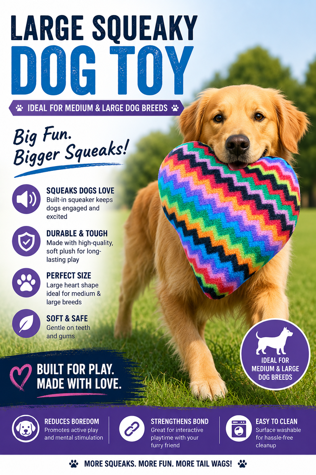 Large squeaky heart 