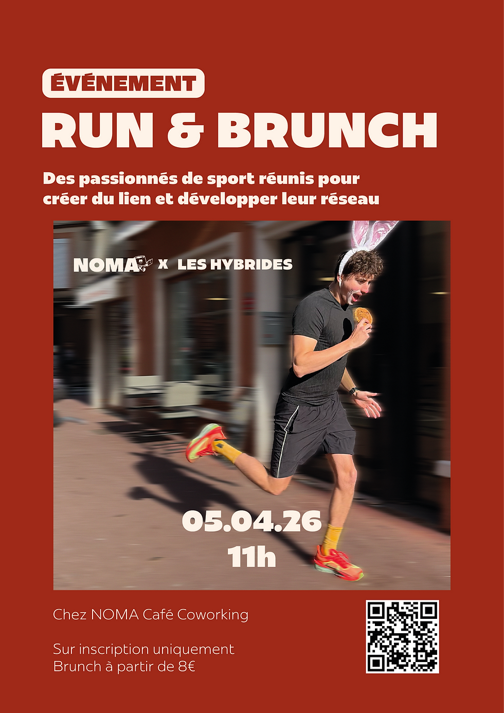 affiche du run & brunch