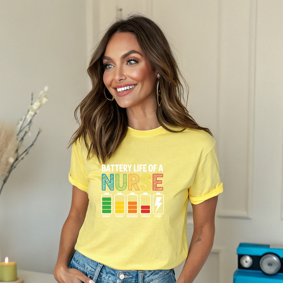 Thumbnail: Battery Life of a Nurse - Tshirt