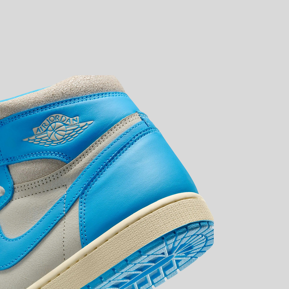 Zapatillas Air Jordan 1, azul claro y gris