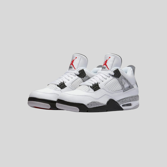 Zapatillas Air Jordan 4 blancas y grises