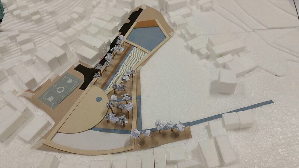 Maquete da nova praça de Saramandaia