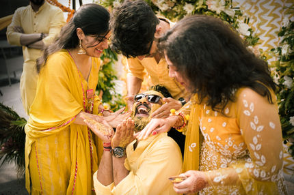 haldi ceremony, groom, wedding, pre-wedding, indian wedding, tradition, turmeric, celebration, festive, joyful.