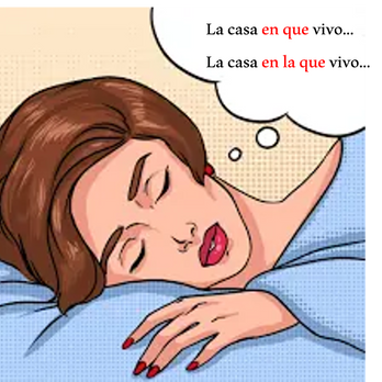 Relativas precedidas de preposición